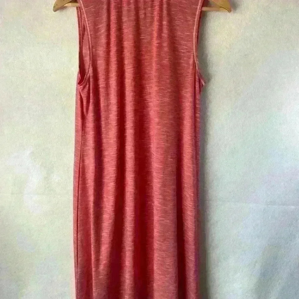 Max Studio Women's Pink Lace Crochet Sleeveless V Neck Midi Dress‎ Size M/L - Picture 4 of 12